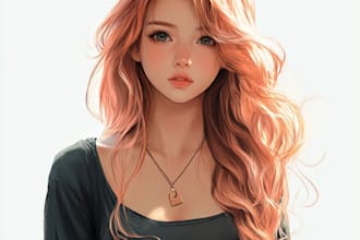 draw anime illustration, original character or fanart