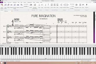 music transcriptions, audio notation and sheet music of any song