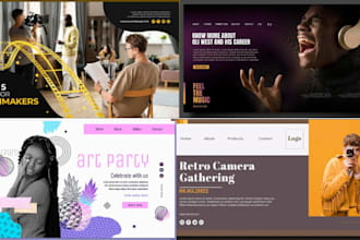 photographers website portfolio videographer musician artist  filmmakers website