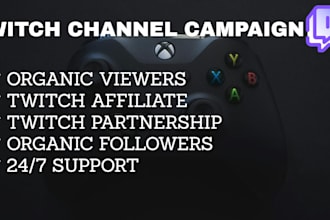 do your twitch live streaming campaign to real audience