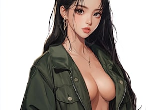 draw your couple character with anime style