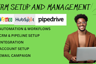 automate your workflow using zoho, hubspot, or pipedrive CRM