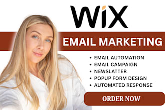 set up wix email marketing, automation, and klaviyo campaigns for your business