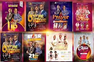 provide church, birthday, anniversary and night club flyer
