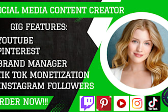 be your social media content creator and brand manager