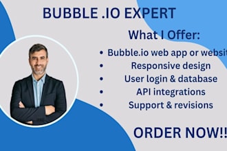 be your bubble io developer and build website or saas mvp app