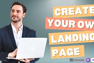 design landing page squeeze page lead capture page optin page sign up page web
