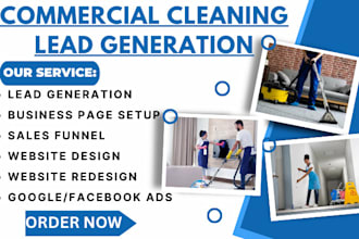 generate commercial cleaning leads, carpet cleaning, residential cleaning leads