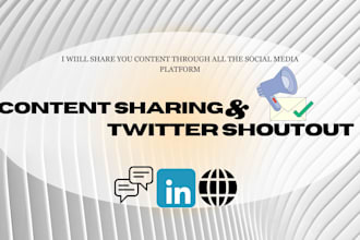 share your content on twitter promote linkedin shoutout to 1500 connection