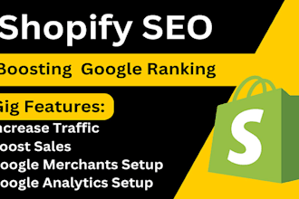 optimize and boost shopify SEO to improve ecommerce ranking, sales and traffic