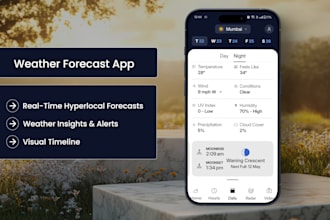 develop a rea time weather app like radarscope, myradar, or the weather channel