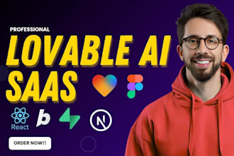 build lovable ai app saas react js, fix web app, boltnew  mvp shadcn ui supabase