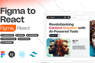 convert figma design to responsive react or next js website