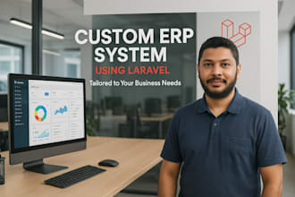 develop a custom erp system using laravel