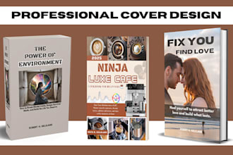 design and illustrate your ebook and book cover for fiction and non fiction