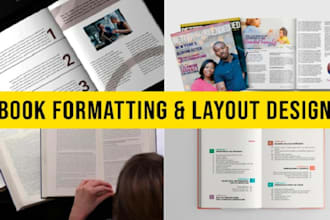 do book formatting and book publishing for amazon ebook design pdf design