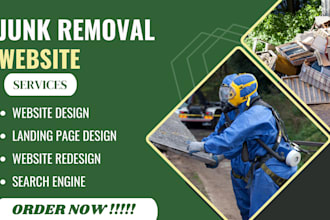 junk removal junk removal website cleaning website handyman website