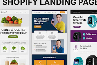 design shopify landing page using pagefly design on gempages