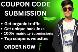submit coupon code promo code on top 12k hot deal sites for fast approval