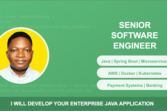 senior spring boot engineer, microservices, fintech, AWS