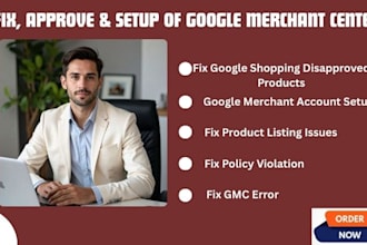 fix disapprove approve and setup google merchant center product listing violatio