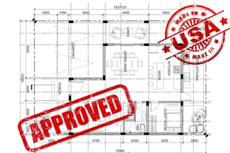 create architectural blueprint drawing with 3d DIY cnc woodwork plans