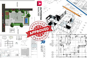 architectural, 2d site plan, landscape plan, structural drawings for city permit