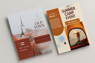 do brochure design, trifold brochure, bifold, product brochure, digital brochure