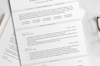 create a standout resume and cover letter tailored to your career
