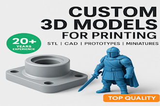 do 3d cad model, 3d rendering for amazon or 3d product design and 3d model