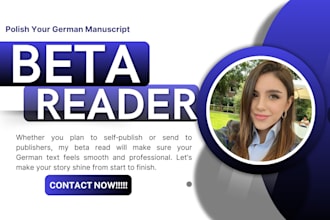 beta read your german book or ebook and give honest and structured feedback