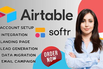 setup airtable, airtable database,softr webapp design softr, airtable automation