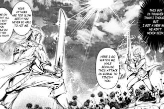 illustrate dark manga anime art style manga illustration manga comic webtoon art