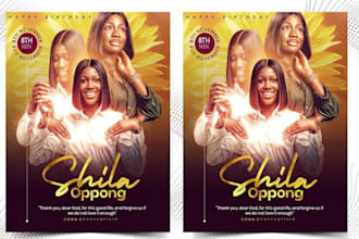 design a concert, nightclub, birthday, event, church flyer or party flyer