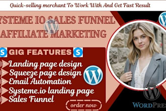 clone redesign wordpress website elementor fix squeeze page landing page design