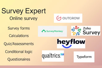 design survey and forms on outgrow, heyflow, tally, marquiz, typeform, formaloo