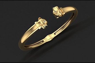 design realistic 3d jewelry, 3d jewelry rendering for printing