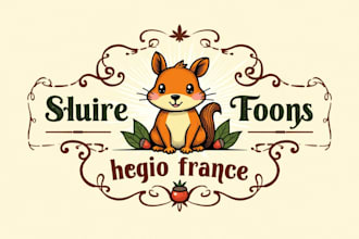 design amazing chipmunk logo with express delivery