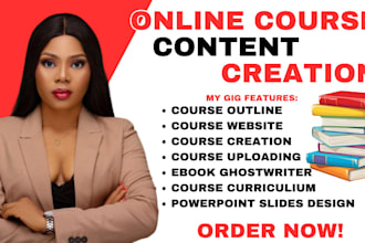 create ebook online course, online course creation, lesson plan on teachable