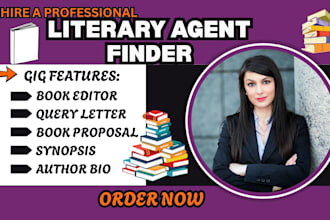 find active literary agent for your script, write query letter and book proposal