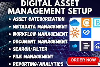 setup digital asset CRM onedrive canto brandfolder bloomfire bynder pcloud dash