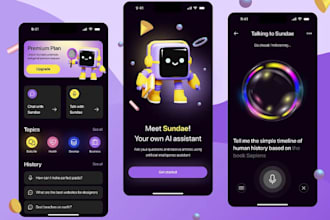 develop ai mobile app, ai web app, ai saas, ai chatbot or custom mobile