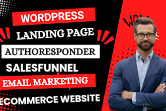 build german wordpress landing page,ads landing page sales page or sales funnel
