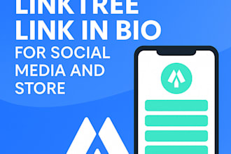 set up linktree landing page link in bio for socialmedia and store
