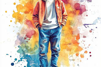 paint watercolor illustration and watercolor art