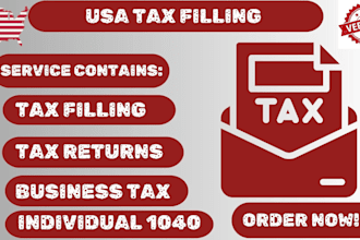 professionally file your US tax return form 1040 irs compliance tax return