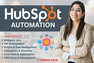 setup and automate your hubspot CRM with workflows and API integrations