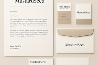 design your business stationery and branding materials