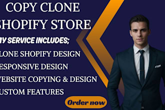 create,copy and clone shopify store with exact design and layout