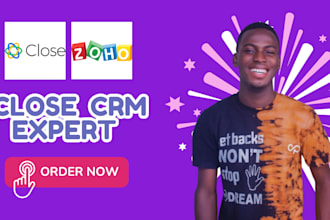 help setup your closed io hubspot crm manage your zoho crm with automation